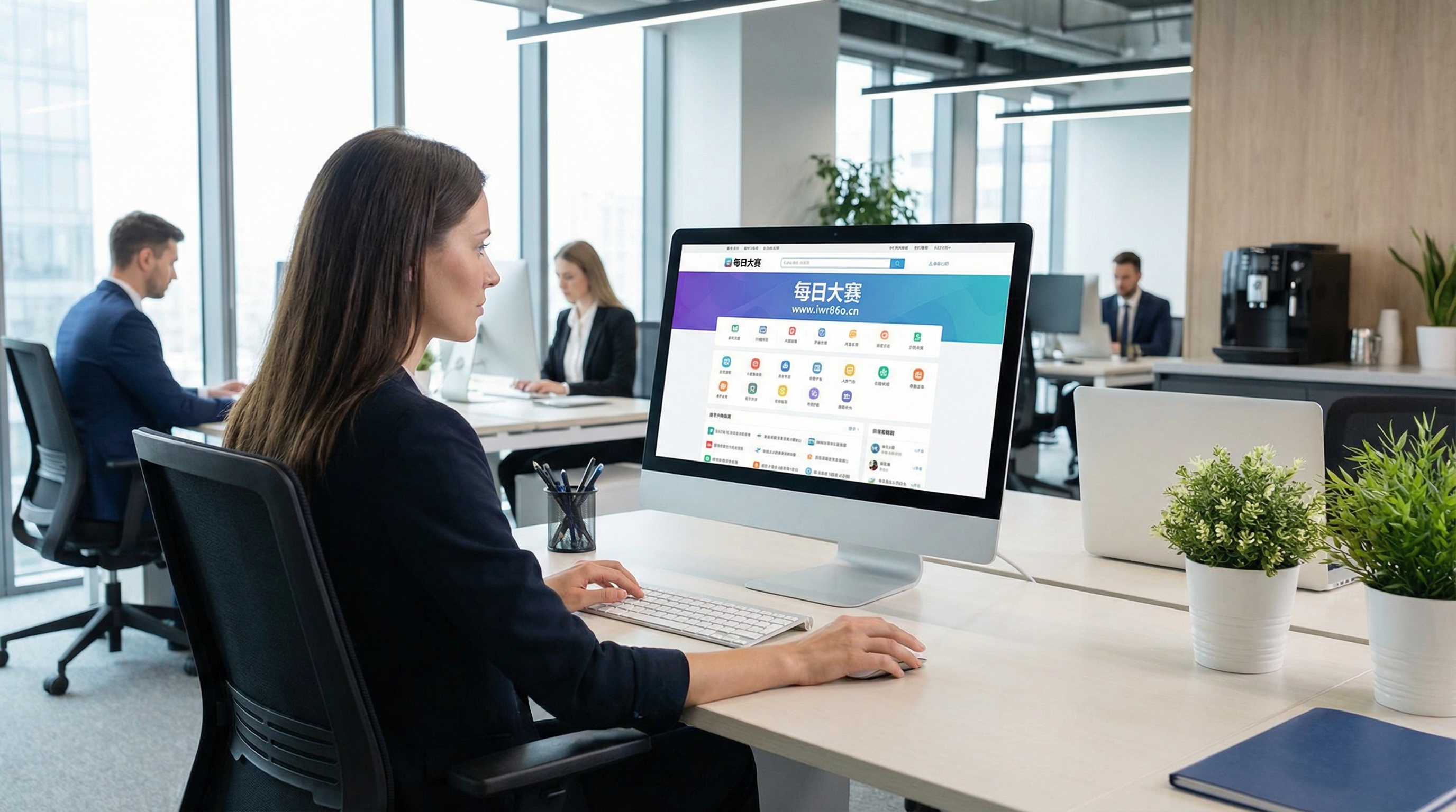 每日大赛品牌办公导航视频演示